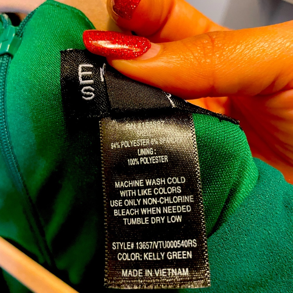 Beautiful knee length green dress